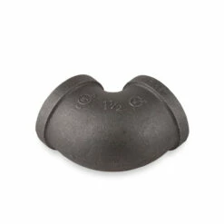 None 90 Degree Elbow - Black Pipe Foot Rail - 1.5" ID