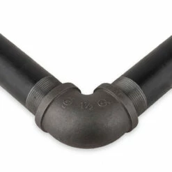 None 90 Degree Elbow - Black Pipe Foot Rail - 1.5" ID -PourLab Zone IMB1007 90 Degree Elbow Black Pipe Foot Rail 1 pt 5 04 35977.1614891717
