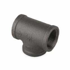 None Tee Fitting - Black Pipe Foot Rail - 1.5" ID