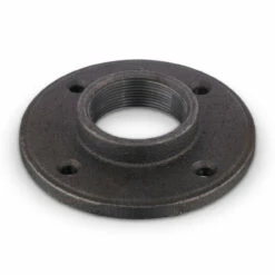 Flange - Black Pipe Foot Rail - 2"