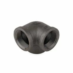 None 90° Side Outlet Elbow - Black Pipe Foot Rail - 1.5" ID