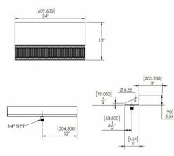 24" X 5" Jockey Box Drip Tray - Stainless Steel -PourLab Zone Jockey Box Tray 15031.1677619408