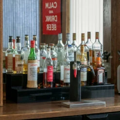 34-inch 2 Tier Liquor Bottle Shelf - Black 8 34-inch 2 Tier Liquor Bottle Shelf - Black -PourLab Zone KEG 036 2T 34 inch 2 Tier Liquor Bottle Shelf Black 3 52736.1592503957