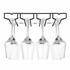 4-Channel Glass Rack - Black