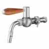Lukr Side Pull Beer Faucet - Baroko - Stainless Steel W/ U.S. Shank Adapter -PourLab Zone Lukr Faucet SS Lukr European Side Pull Flow Control Faucet Stainless Steel 2 35766.1630445284