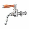 Lukr Side Pull Beer Faucet - Nostalgie - Stainless Steel - W/ U.S. Shank Adapter -PourLab Zone Lukr Faucet SS Lukr European Side Pull Flow Control Faucet Stainless Steel 25002.1641411092