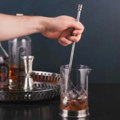 MATCH Handmade Italian Pewter Cocktail Stirrer Bar Spoon - 13.6"L -PourLab Zone MATCH 1194 MATCH Handmade Italian Pewter Cocktail Stirrer Bar Spoon 13 pt 6L 2 31659.1620929394