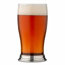 MATCH Handmade Italian Pewter Footed Imperial Pint Beer Glass - 20 Oz