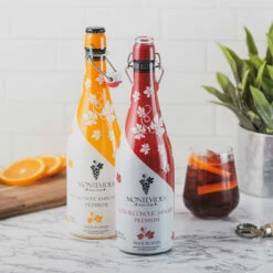 Montevides Non-Alcoholic Sparkling Red Sangria - 750ml Bottle -PourLab Zone MTV001 Montevides Non Alcoholic Sparkling Red Sangria 750ml Bottle 03 72558.1621868302
