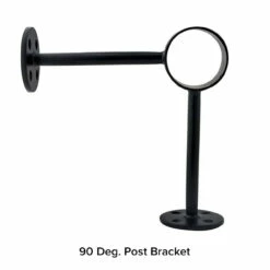Matte Black Bar Foot Rail Kit -PourLab Zone Matte Black 90 Deg Post Bracket 08753.1613655297