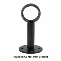 Matte Black Bar Foot Rail Kit -PourLab Zone Matte Black Rounded Center Post 33826.1613655297