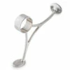 Combination Foot Rail Bracket - Brushed Stainless Steel - 2" OD