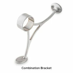 Brushed Stainless Steel Bar Foot Rail Kit -PourLab Zone NS912 2 Combination Foot Rail Bracket Brushed Stainless Steel 2 OD 01 86320.1613655622