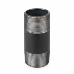 None 4" Connector - Black Pipe Foot Rail - 1.5" ID