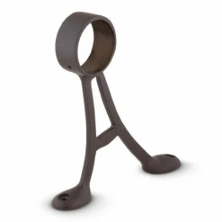 Floor Mount Foot Rail Bracket - Oil Rubbed Bronze - 2" OD