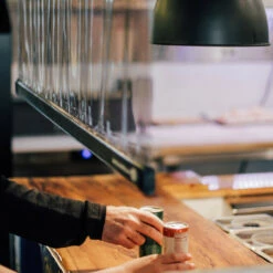 Hanging Protective Clear PVC Counter & Bar Partition - 54"W X 36"H -PourLab Zone RPC36 B 17295.1612466333