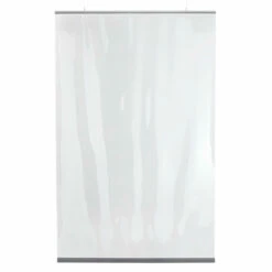 Hanging Protective Clear PVC Restaurant Partition - 54"W X 84"H
