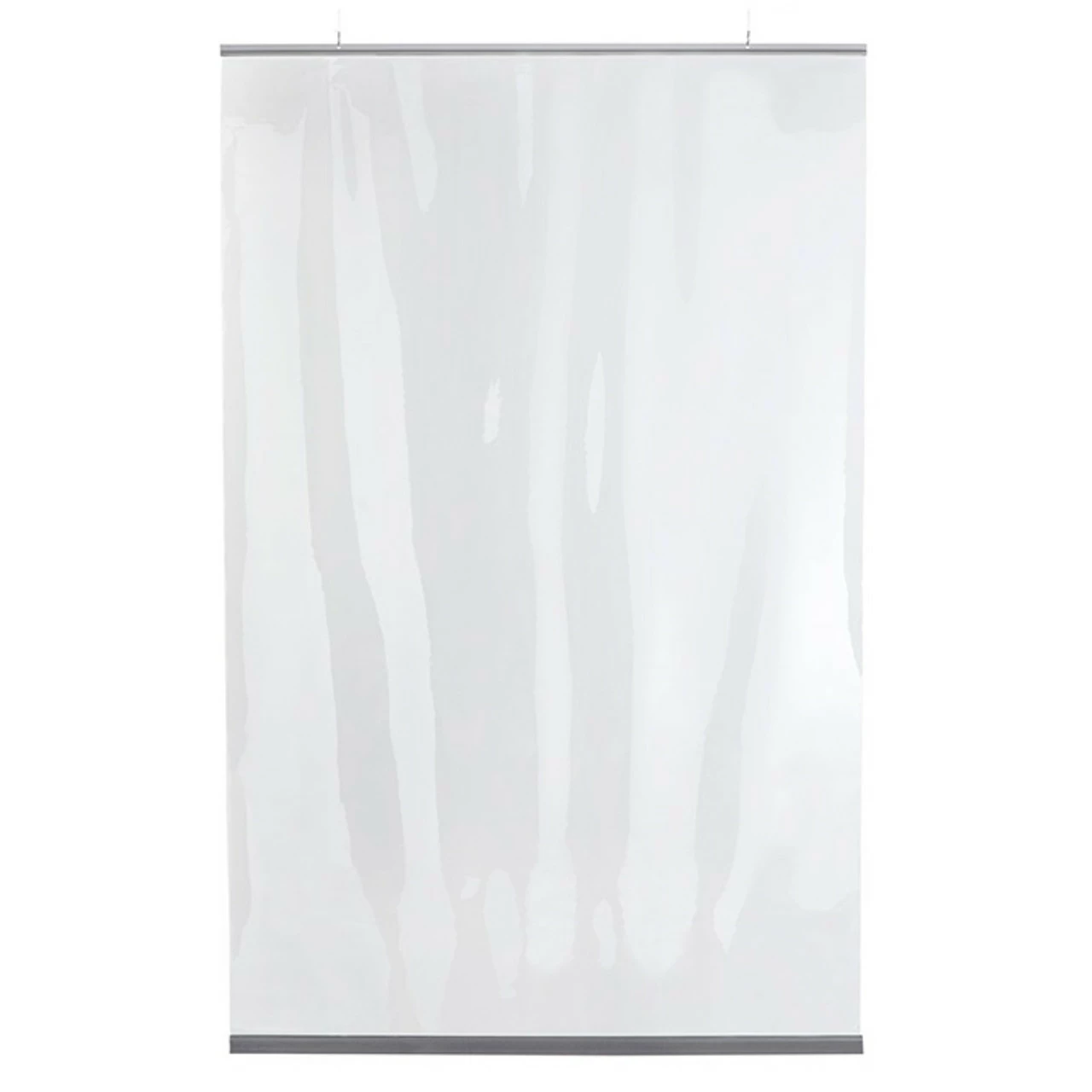 Hanging Protective Clear PVC Restaurant Partition - 54"W X 84"H 3 Hanging Protective Clear PVC Restaurant Partition - 54"W X 84"H