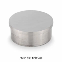 Brushed Stainless Steel Bar Foot Rail Kit -PourLab Zone S940 2 Flush Flat End Cap Brushed Stainless Steel 2 OD 02 65788.1613655622