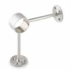 90 Deg. Post Foot Rail Bracket - Brushed Stainless Steel - 2" OD -PourLab Zone S979 2 90 deg pt Post Foot Rail Bracket Brushed Stainless Steel 2 OD 01 30492.1592923494