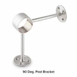 Brushed Stainless Steel Bar Foot Rail Kit -PourLab Zone S979 2 90 deg pt Post Foot Rail Bracket Brushed Stainless Steel 2 OD 01 60140.1613655622