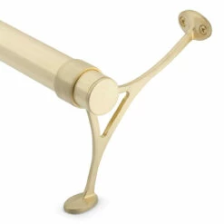 Combination Foot Rail Bracket - Satin Brushed Brass - 1.5" OD -PourLab Zone SB 76912 1 pt 5 Combination Foot Rail Bracket Brushed Satin Brass 1 pt 5 OD 04 43834.1609859080