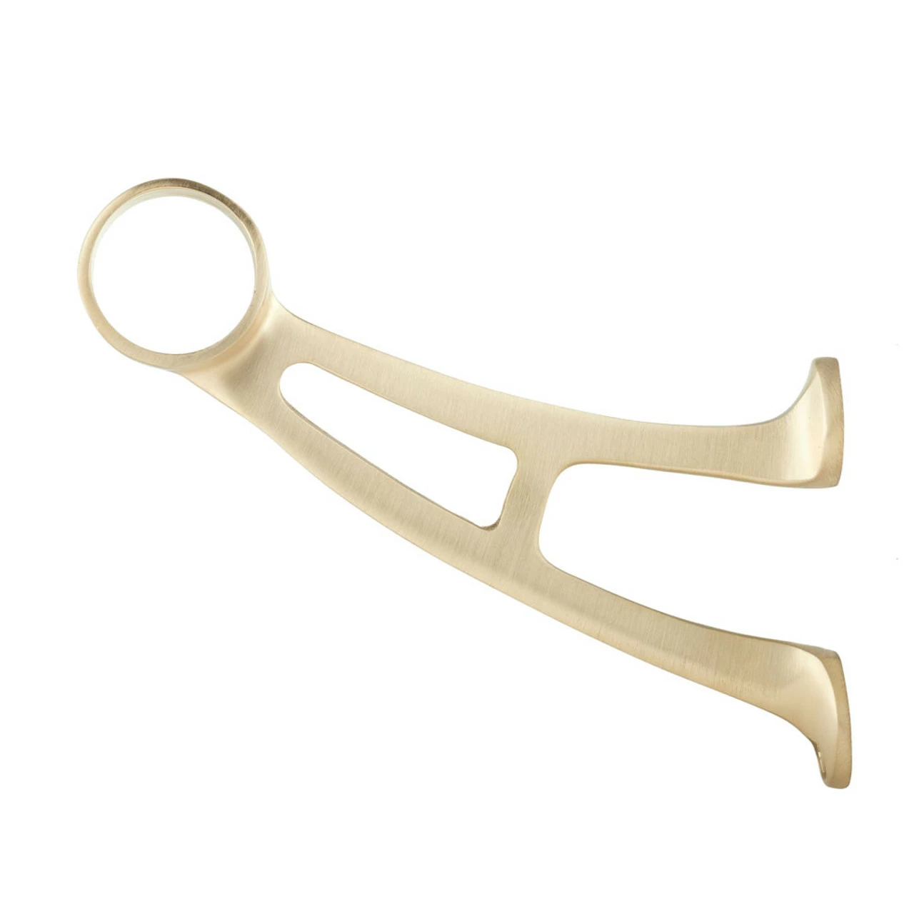 Bar Mount Foot Rail Bracket - Satin Brushed Brass - 1.5" OD 4 Bar Mount Foot Rail Bracket - Satin Brushed Brass - 1.5" OD - Image 2