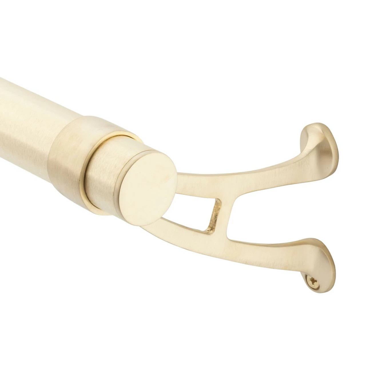 Bar Mount Foot Rail Bracket - Satin Brushed Brass - 1.5" OD 6 Bar Mount Foot Rail Bracket - Satin Brushed Brass - 1.5" OD - Image 4