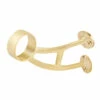 Bar Mount Foot Rail Bracket - Satin Brushed Brass - 2" OD -PourLab Zone SB 76913 2 Bar Mount Foot Rail Bracket Brushed Satin Brass 2 Inch OD 01 03169.1605206132