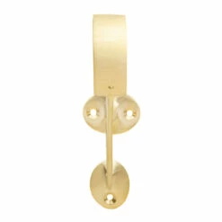 Bar Mount Foot Rail Bracket - Satin Brushed Brass - 2" OD -PourLab Zone SB 76913 2 Bar Mount Foot Rail Bracket Brushed Satin Brass 2 Inch OD 03 46685.1605206132