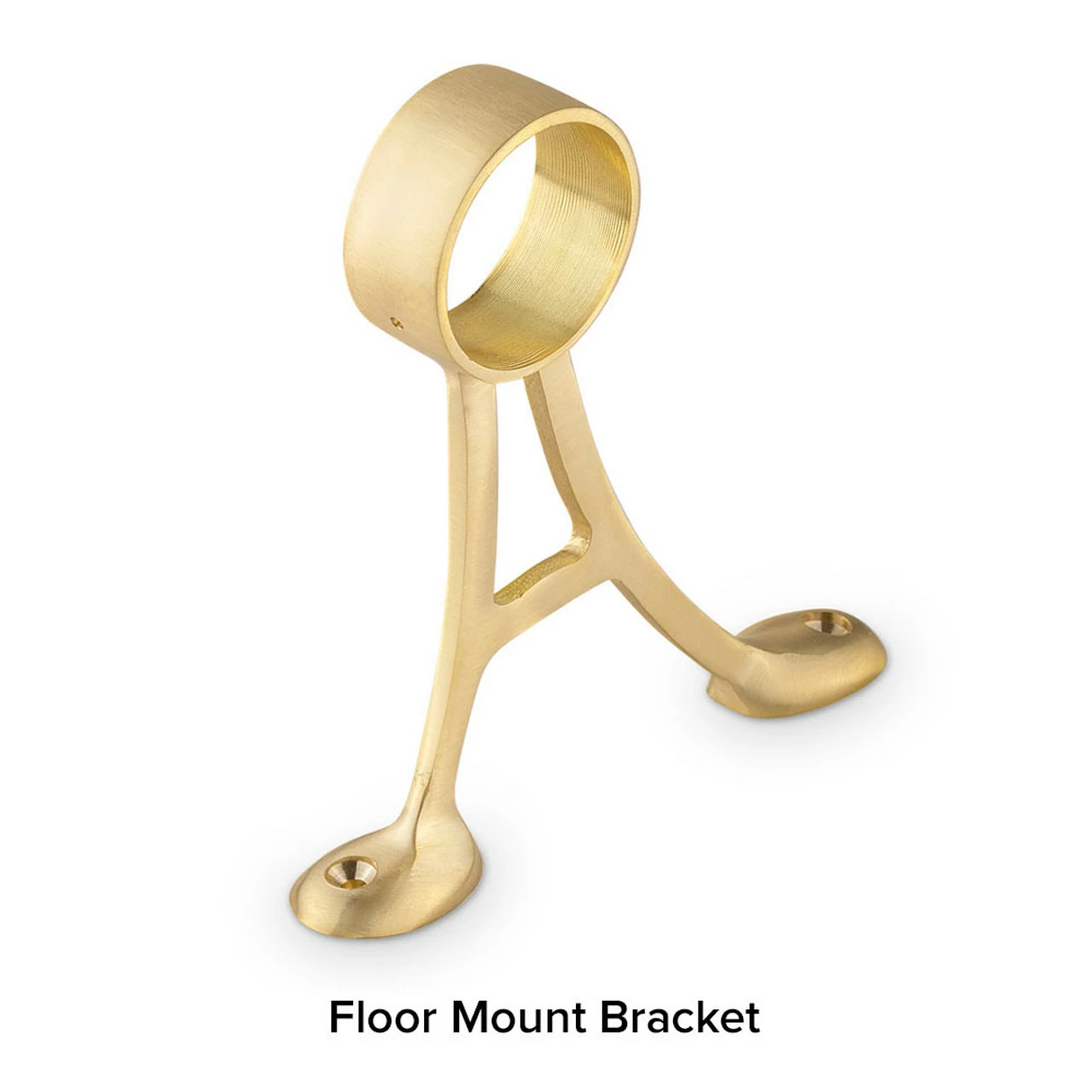 Satin Brushed Brass Bar Foot Rail Kit 7 Satin Brushed Brass Bar Foot Rail Kit - Image 5