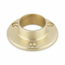 3" Wall Flange - Satin Brushed Brass - 1.5" OD