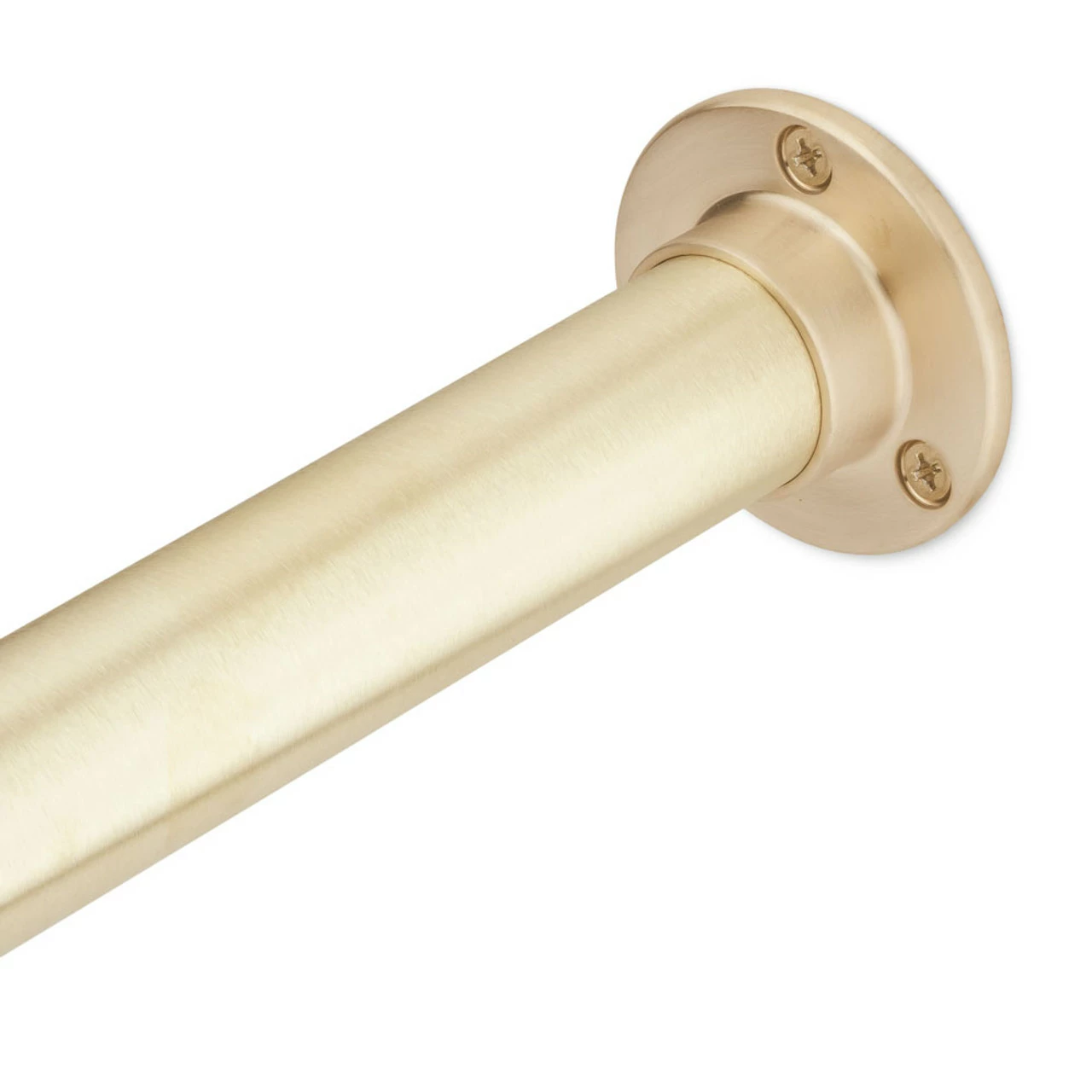 3" Wall Flange - Satin Brushed Brass - 1.5" OD 6 3" Wall Flange - Satin Brushed Brass - 1.5" OD - Image 4