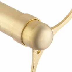 Domed End Cap - Satin Brushed Brass - 2" OD -PourLab Zone SB 76937 2 Domed End Cap Brushed Satin Brass 2 Inch OD 03 1 58447.1595362480