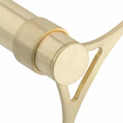 Flush Flat End Cap - Satin Brushed Brass - 1.5" OD -PourLab Zone SB 76940 1 pt 5 Flush Flat End Cap Brushed Satin Brass 1 pt 5 OD 03 24295.1609863090