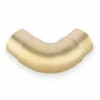 Curved Flush Elbow Fitting 90 Degree - Satin Brushed Brass - 2" OD -PourLab Zone SB 76966 2 Curved Flush Elbow Fitting 90 Degree Brushed Satin Brass 01 37049.1595361943