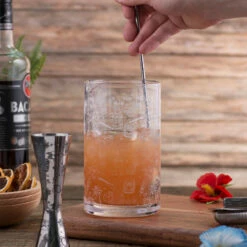 Urban Bar Tiki Pattern Mixing Glass - 800ml -PourLab Zone UB4885 Urban Bar Tiki Pattern Mixing Glass 800ml 03 34078.1592498944