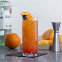 Urban Bar Tiki Pattern Highball Cocktail Glasses - Set Of 6 - 10 Oz -PourLab Zone UB4950 Urban Bar Tiki Pattern Highball Cocktail Glasses Set of 6 10 oz 04 81809.1605203258