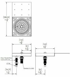 Glass Rinser Tray Undercounter Mount -PourLab Zone Undermount Rinser 49127.1685477490