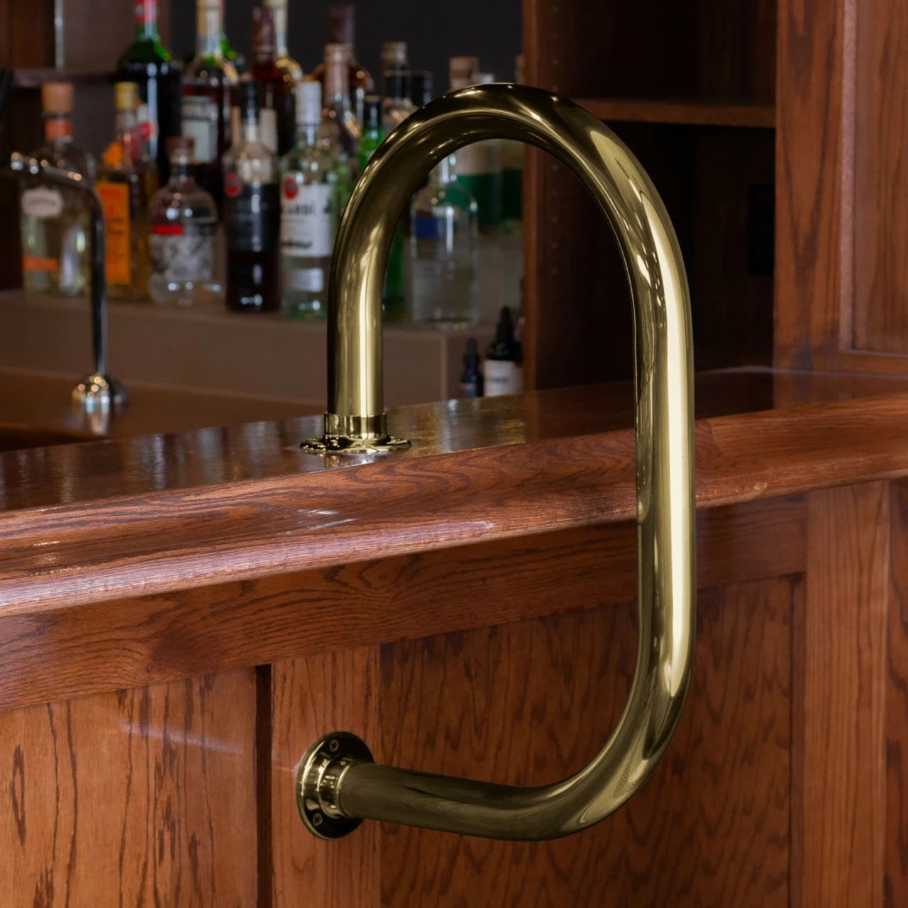 KegWorks Classic Service Bar Rail - Polished Brass - 2" OD 7 KegWorks Classic Service Bar Rail - Polished Brass - 2" OD - Image 5