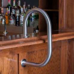 KegWorks Classic Service Bar Rail - Brushed Stainless Steel - 2" OD -PourLab Zone W901 SS KW KegWorks Classic Service Bar Rail Brushed Stainless Steel 2 OD 05 38646.1600962000