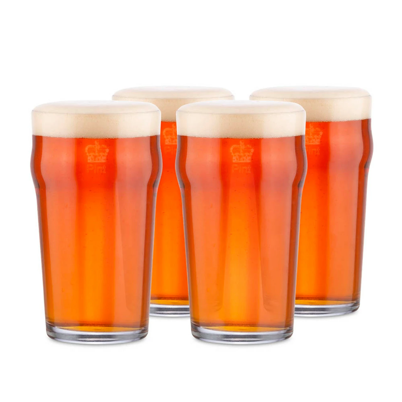 Authentic British Style Imperial Pint Glass With Etched Seal - Gift Boxed Set Of 4 3 Authentic British Style Imperial Pint Glass With Etched Seal - Gift Boxed Set Of 4