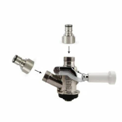 Sankey To Ball Lock Disconnect Conversion Kit -PourLab Zone ball lock to sankey with coupler 1 80664.1590768920