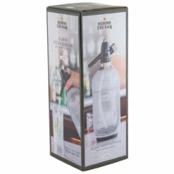 Behind The Bar® Glass Soda Siphon With Metal Mesh - 1 Liter -PourLab Zone behindthebar sodasiphon 5 22032.1632323777