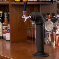 Draft Beer Tower - Black Iron - Single Tap - Standard Stainless Steel Faucet 9 Draft Beer Tower - Black Iron - Single Tap - Standard Stainless Steel Faucet -PourLab Zone blackpipe tower 1faucet krome 1 55176.1590765649