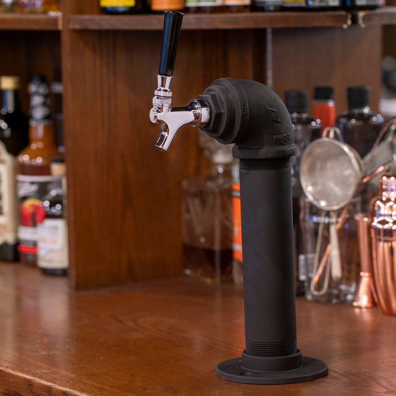 Draft Beer Tower - Black Iron - Single Tap - Standard Stainless Steel Faucet 6 Draft Beer Tower - Black Iron - Single Tap - Standard Stainless Steel Faucet - Image 4