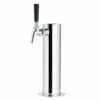 Draft Beer Tower - Stainless Steel - 3" Column - 1 Perlick 630PC Faucet -PourLab Zone c173 630ss kit kit single tap stainless tower 650ss faucet 0001 1 18424.1590769397