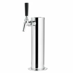 Draft Beer Tower - Stainless Steel - 3" Column - 1 Perlick 630SS Faucet