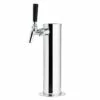 Draft Beer Tower - Stainless Steel - 3" Column - 1 Perlick 650SS Faucet -PourLab Zone c173 650ss kit kit single tap stainless tower 650ss faucet 0002 86359.1612798166