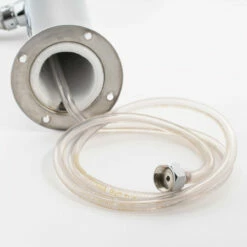 Draft Beer Tower - Stainless Steel - 3" Column - 1 Faucet -PourLab Zone c173 polished stainless steel draft beer kegerator tower 0010 76449.1612798160